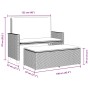 Banco de jardín con cojines y reposapiés ratán sintético beige de , Bancos de jardín - Ref: Foro24-368410, Precio: 263,05 €, ...