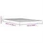 Massivholzbettgestell aus Kiefernholz in brauner Wachsfarbe, 120x200 cm. von , Betten und Lattenroste - Ref: Foro24-847151, P...