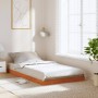 Estructura de cama madera maciza de pino marrón cera 90x200 cm de , Camas y somieres - Ref: Foro24-847153, Precio: 57,97 €, D...