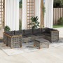 Set de sofás de jardín y cojines 8 piezas ratán sintético gris de , Conjuntos de jardín - Ref: Foro24-3261765, Precio: 695,73...