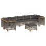 Set de sofás de jardín y cojines 8 piezas ratán sintético gris de , Conjuntos de jardín - Ref: Foro24-3261765, Precio: 695,73...