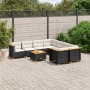 Set de sofás de jardín 8 piezas y cojines ratán sintético negro de , Conjuntos de jardín - Ref: Foro24-3261773, Precio: 599,1...