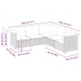 Set de muebles de jardín 5 pzas y cojines ratán sintético negro de , Conjuntos de jardín - Ref: Foro24-3261821, Precio: 352,9...
