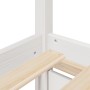 Estructura de cama con cojines madera de pino blanca 140x190 cm de , Camas y somieres - Ref: Foro24-3282355, Precio: 316,80 €...