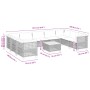 Set de sofás de jardín 10 pzas con cojines ratán sintético gris de , Conjuntos de jardín - Ref: Foro24-3261987, Precio: 816,1...