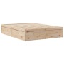 Estructura de cama de madera maciza de pino 160x200 cm de , Camas y somieres - Ref: Foro24-3282369, Precio: 193,73 €, Descuen...