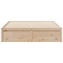 Estructura de cama de madera maciza de pino 160x200 cm de , Camas y somieres - Ref: Foro24-3282369, Precio: 193,73 €, Descuen...
