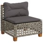 Set de sofás de jardín 11 pzas y cojines ratán sintético gris de , Conjuntos de jardín - Ref: Foro24-3262029, Precio: 898,00 ...