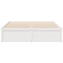 Estructura de cama madera maciza de pino blanco 140x200 cm de , Camas y somieres - Ref: Foro24-3282376, Precio: 213,63 €, Des...