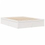 Estructura de cama madera maciza de pino blanco 140x200 cm de , Camas y somieres - Ref: Foro24-3282376, Precio: 213,63 €, Des...
