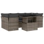 Set de sofás de jardín 7 pzas con cojines ratán sintético gris de , Conjuntos de jardín - Ref: Foro24-3266380, Precio: 455,87...