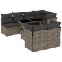 Set de sofás de jardín y cojines 8 piezas ratán sintético gris de , Conjuntos de jardín - Ref: Foro24-3266410, Precio: 523,37...