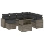 Set de sofás de jardín y cojines 8 piezas ratán sintético gris de , Conjuntos de jardín - Ref: Foro24-3267440, Precio: 506,02...