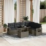 Set de sofás de jardín 7 pzas con cojines ratán sintético gris de , Conjuntos de jardín - Ref: Foro24-3267930, Precio: 476,73...