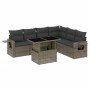 Set de sofás de jardín 7 pzas con cojines ratán sintético gris de , Conjuntos de jardín - Ref: Foro24-3267930, Precio: 476,73...