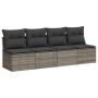 Set de sofás de jardín 10 pzas con cojines ratán sintético gris de , Conjuntos de jardín - Ref: Foro24-3268110, Precio: 645,0...