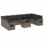 Set de sofás de jardín 11 pzas y cojines ratán sintético gris de , Conjuntos de jardín - Ref: Foro24-3268150, Precio: 700,72 ...