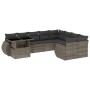 Set de sofás de jardín 10 pzas con cojines ratán sintético gris de , Conjuntos de jardín - Ref: Foro24-3268770, Precio: 708,6...