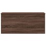 Caja de almacenaje madera ingeniería roble marrón 100x42x46 cm de , Baúles de almacenamiento - Ref: Foro24-840666, Precio: 98...