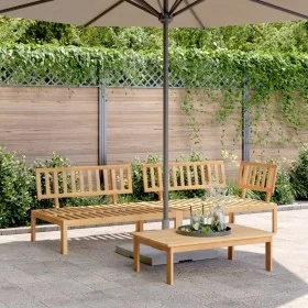 Set of 3-piece garden pallet sofas made of solid acacia wood by , Outdoor sofas - Ref: Foro24-3209301, Price: 311,78 €, Disco...