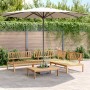 Set de sofás de palets de jardín 4 pzas madera maciza de acacia de , Sofás de exterior - Ref: Foro24-3209303, Precio: 417,52 ...