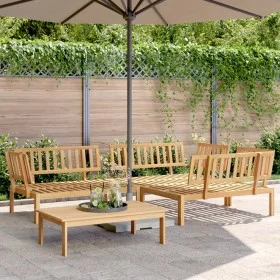 Garden pallet sofa set 4 pieces solid acacia wood by , Outdoor sofas - Ref: Foro24-3209308, Price: 462,21 €, Discount: %