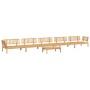 Set de sofás de palets de jardín 6 pzas madera maciza de acacia de , Sofás de exterior - Ref: Foro24-3209315, Precio: 695,65 ...