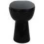 Inodoro sin bordes cierre suave 7 cm alto cerámica negro de vidaXL, Baños - Ref: Foro24-145780, Precio: 200,34 €, Descuento: %