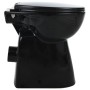 Inodoro sin bordes cierre suave 7 cm alto cerámica negro de vidaXL, Baños - Ref: Foro24-145780, Precio: 183,59 €, Descuento: %