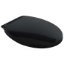 Inodoro sin bordes cierre suave 7 cm alto cerámica negro de vidaXL, Baños - Ref: Foro24-145780, Precio: 183,59 €, Descuento: %