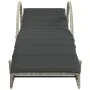 Tumbonas con cojines 2 unidades ratán sintético gris claro de , Tumbonas - Ref: Foro24-3277312, Precio: 315,34 €, Descuento: %