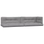 Set de sofás de palets de jardín y cojines 4 pzas madera acacia de , Sofás de exterior - Ref: Foro24-3209458, Precio: 667,97 ...