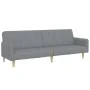 Sofá cama de 2 plazas con taburete tela gris claro de , Sofás - Ref: Foro24-3258088, Precio: 333,88 €, Descuento: %