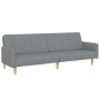Sofá cama de 2 plazas con taburete tela gris claro de , Sofás - Ref: Foro24-3258088, Precio: 339,43 €, Descuento: %