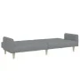 Sofá cama de 2 plazas con taburete tela gris claro de , Sofás - Ref: Foro24-3258088, Precio: 333,88 €, Descuento: %