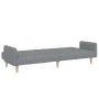 Sofá cama de 2 plazas con taburete tela gris claro de , Sofás - Ref: Foro24-3258088, Precio: 339,43 €, Descuento: %