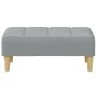 Sofá cama de 2 plazas con taburete tela gris claro de , Sofás - Ref: Foro24-3258088, Precio: 333,88 €, Descuento: %