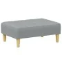 Sofá cama de 2 plazas con taburete tela gris claro de , Sofás - Ref: Foro24-3258088, Precio: 333,88 €, Descuento: %