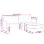 Sofá cama de 2 plazas con taburete tela gris claro de , Sofás - Ref: Foro24-3258088, Precio: 339,43 €, Descuento: %