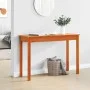 Mesa consola madera maciza de pino marrón cera 110x40x75 cm de , Mesas auxiliares - Ref: Foro24-847172, Precio: 67,11 €, Desc...