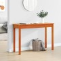 Mesa consola madera maciza de pino marrón cera 110x40x75 cm de , Mesas auxiliares - Ref: Foro24-847172, Precio: 68,45 €, Desc...