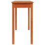 Mesa consola madera maciza de pino marrón cera 110x40x75 cm de , Mesas auxiliares - Ref: Foro24-847172, Precio: 68,45 €, Desc...