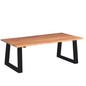vidaXl Mesa de centro madera maciza de acacia 110x60x40 cm en Mesas de centro | Comprar online en Foru.es