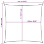 Toldo de vela poliéster oxford 100% gris claro 2,5x2,5 m de , Sombrillas - Ref: Foro24-4000400, Precio: 29,74 €, Descuento: %