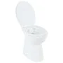 Spülrandlose Toilette mit Absenkautomatik, 7 cm hoch, weiße Keramik von vidaXL, Badezimmer - Ref: Foro24-145779, Preis: 164,6...
