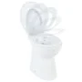 Spülrandlose Toilette mit Absenkautomatik, 7 cm hoch, weiße Keramik von vidaXL, Badezimmer - Ref: Foro24-145779, Preis: 164,6...