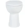 Spülrandlose Toilette mit Absenkautomatik, 7 cm hoch, weiße Keramik von vidaXL, Badezimmer - Ref: Foro24-145779, Preis: 164,6...