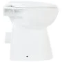 Spülrandlose Toilette mit Absenkautomatik, 7 cm hoch, weiße Keramik von vidaXL, Badezimmer - Ref: Foro24-145779, Preis: 164,6...