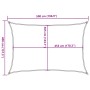 Toldo de vela poliéster oxford 100% gris claro 5x4 m de , Sombrillas - Ref: Foro24-4000551, Precio: 93,75 €, Descuento: %