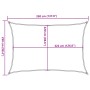 Toldo de vela poliéster oxford 100% arena 3,5x2,5 m de , Sombrillas - Ref: Foro24-4000566, Precio: 46,37 €, Descuento: %
